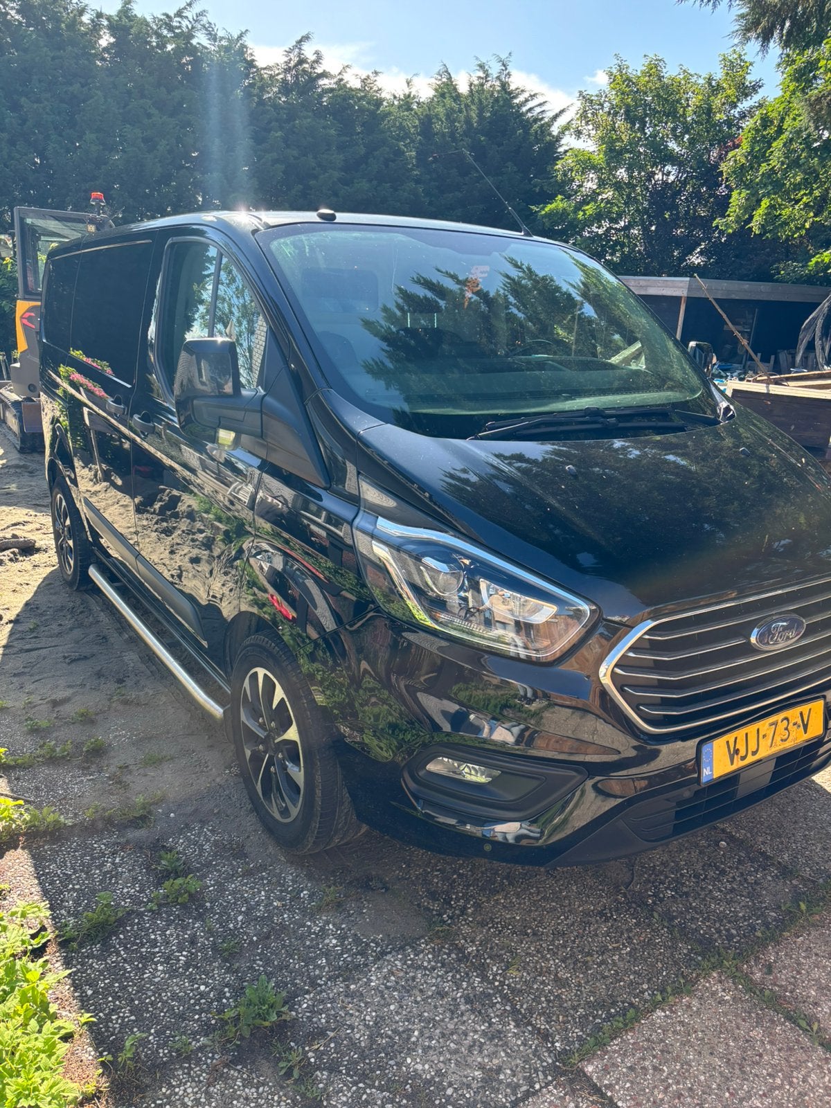 Ford Transit Custom 2019 btw auto lage catalogus waarde!, Auto's, Automaat, Stof, 1995 cc, Zwart