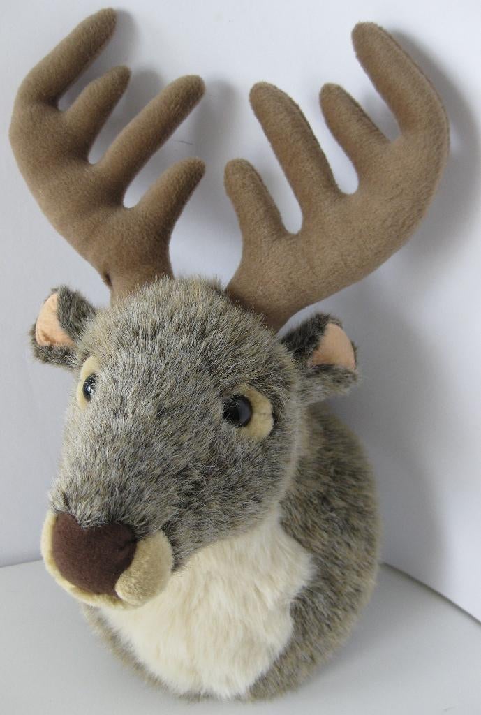 Kerst: Rendier / Eland met gewei wanddecoratie 20 cm, Ophalen of Verzenden, Nieuw