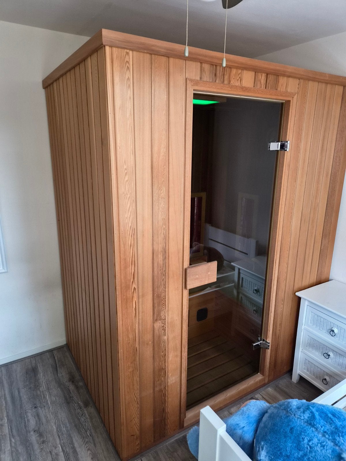 Sauna combi  infrarood en Finse sauna., Sport en Fitness, Sauna, Ophalen, Zo goed als nieuw, Complete sauna