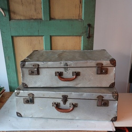 Koffer set aluminium origineel 70 en 65 cm breed SET PRIJS, Ophalen of Verzenden