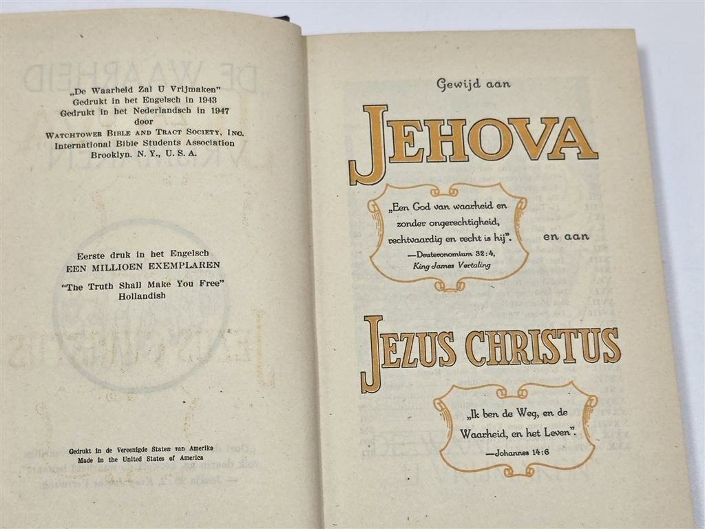De Waarheid Zal U Vrijmaken — Jehovah\'s Getuigen [1947], Ophalen of Verzenden, Gelezen