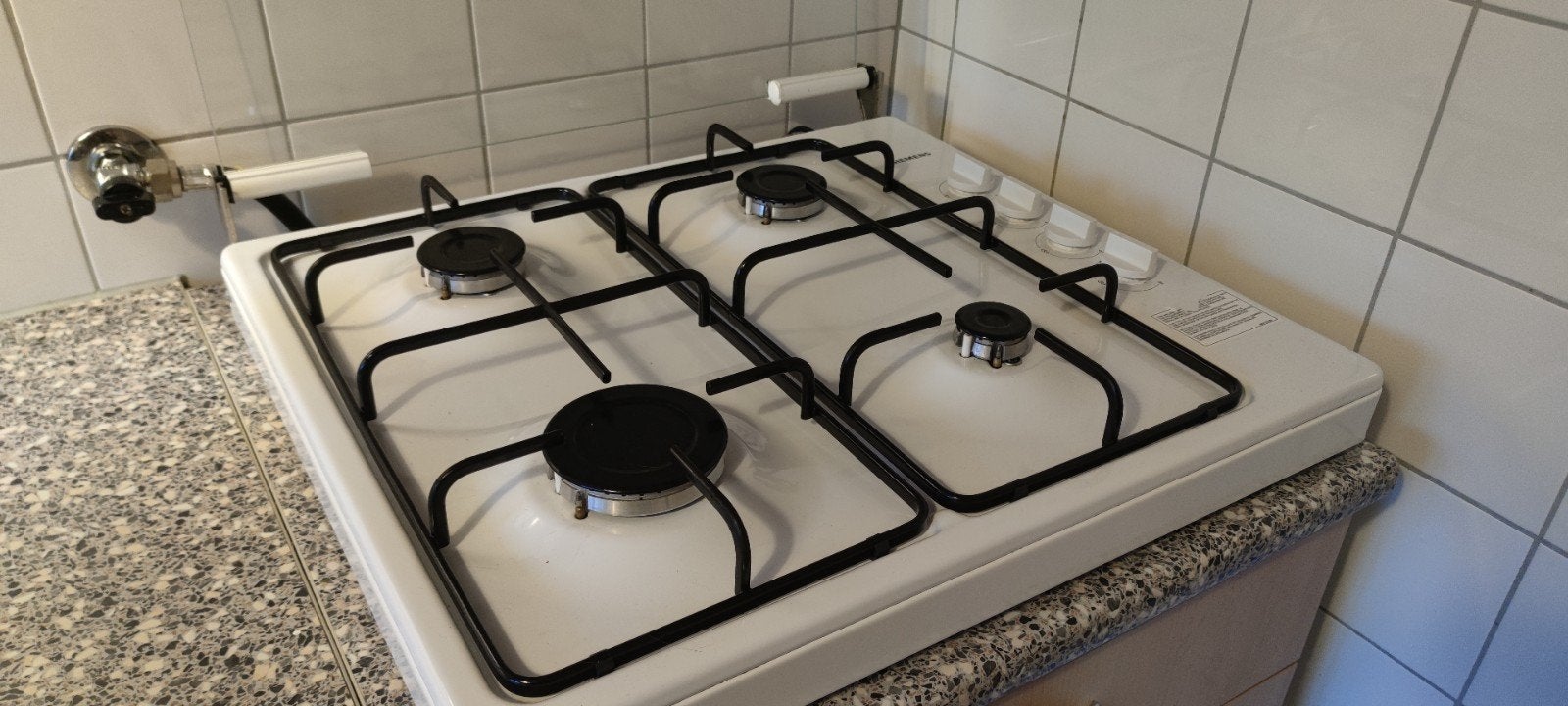 Siemens gasfornuis met 4 kookzones, Ophalen, Gebruikt, 4 kookzones, Gas