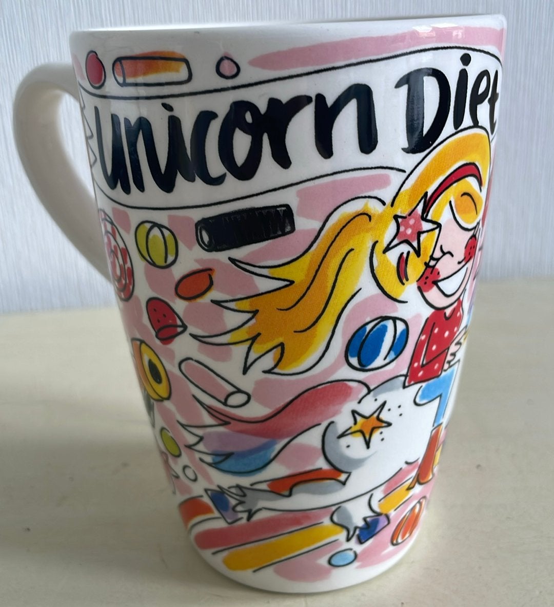 Blond Amsterdam Unicorn Diet Mok - Made with Magic, Blond Amsterdam, Ophalen of Verzenden, Steen/keramiek, Meerkleurig