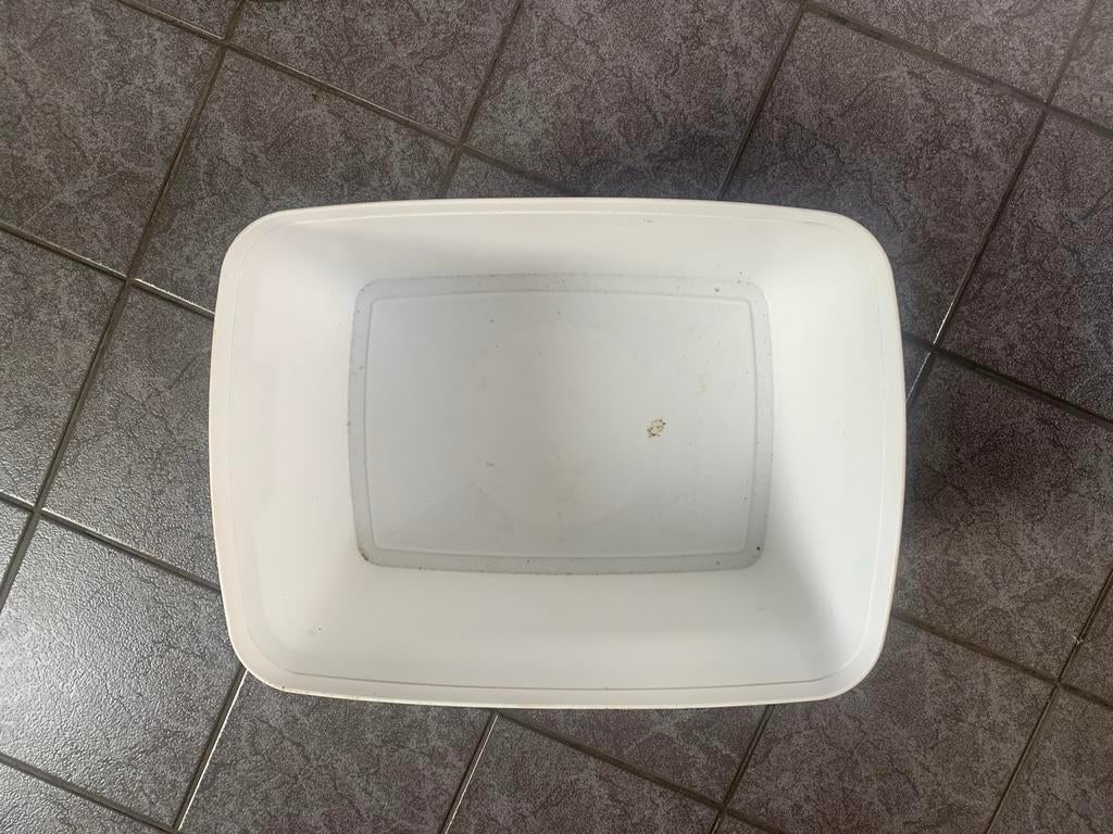 Witte kunststof bak - Handig voor opslag of afval, Doe-het-zelf en Verbouw, Ophalen, 60 cm of meer, Bak of Kist, Minder dan 35 cm