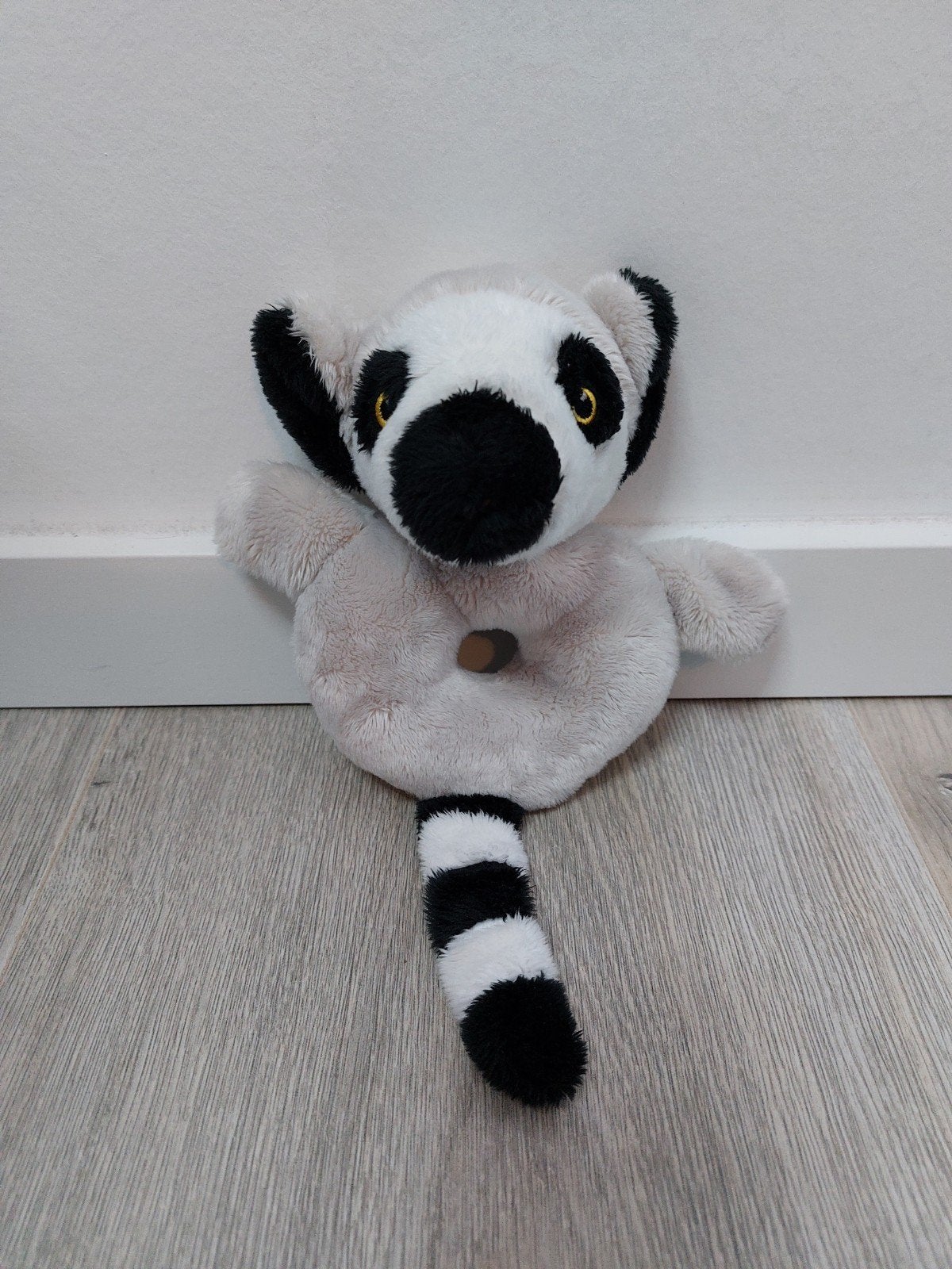 Knuffel rammelaar nature planet ringstaartmaki aap L1031, Kinderen en Baby's, Speelgoed | Knuffels en Pluche, Ophalen of Verzenden