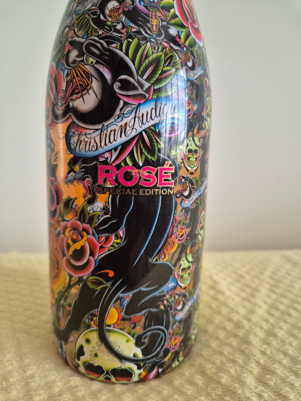 Christian Audigier Rosé Special Edition fles, Roséwijn, Frankrijk, Ophalen of Verzenden, Zo goed als nieuw