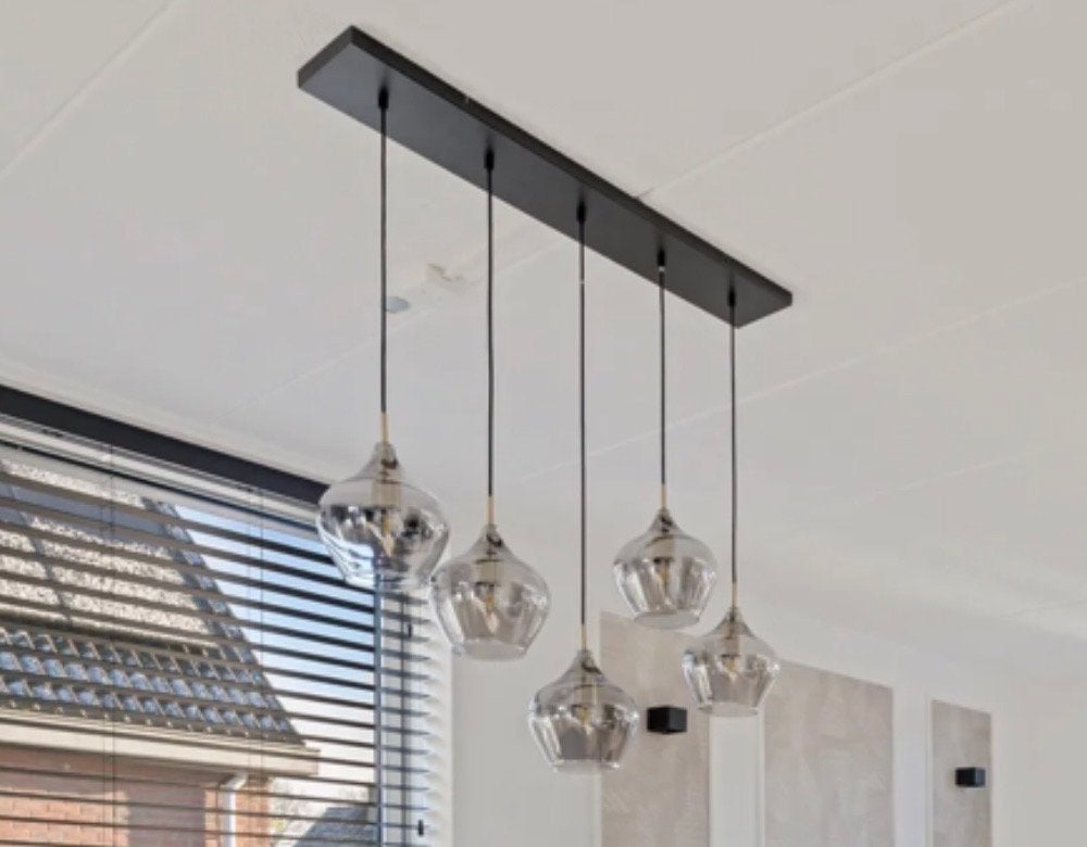 Hanglamp Rakel Light&Living, Ophalen, Zo goed als nieuw, Glas, 75 cm of meer