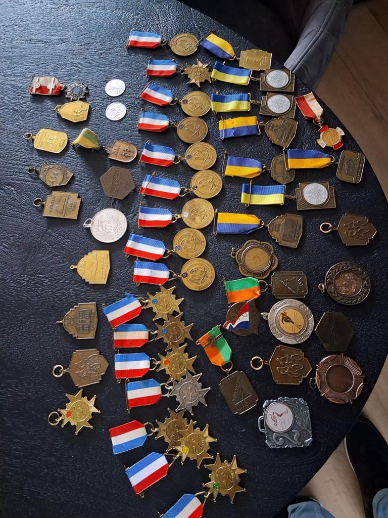Verzameling medailles., Ophalen of Verzenden, Overige materialen