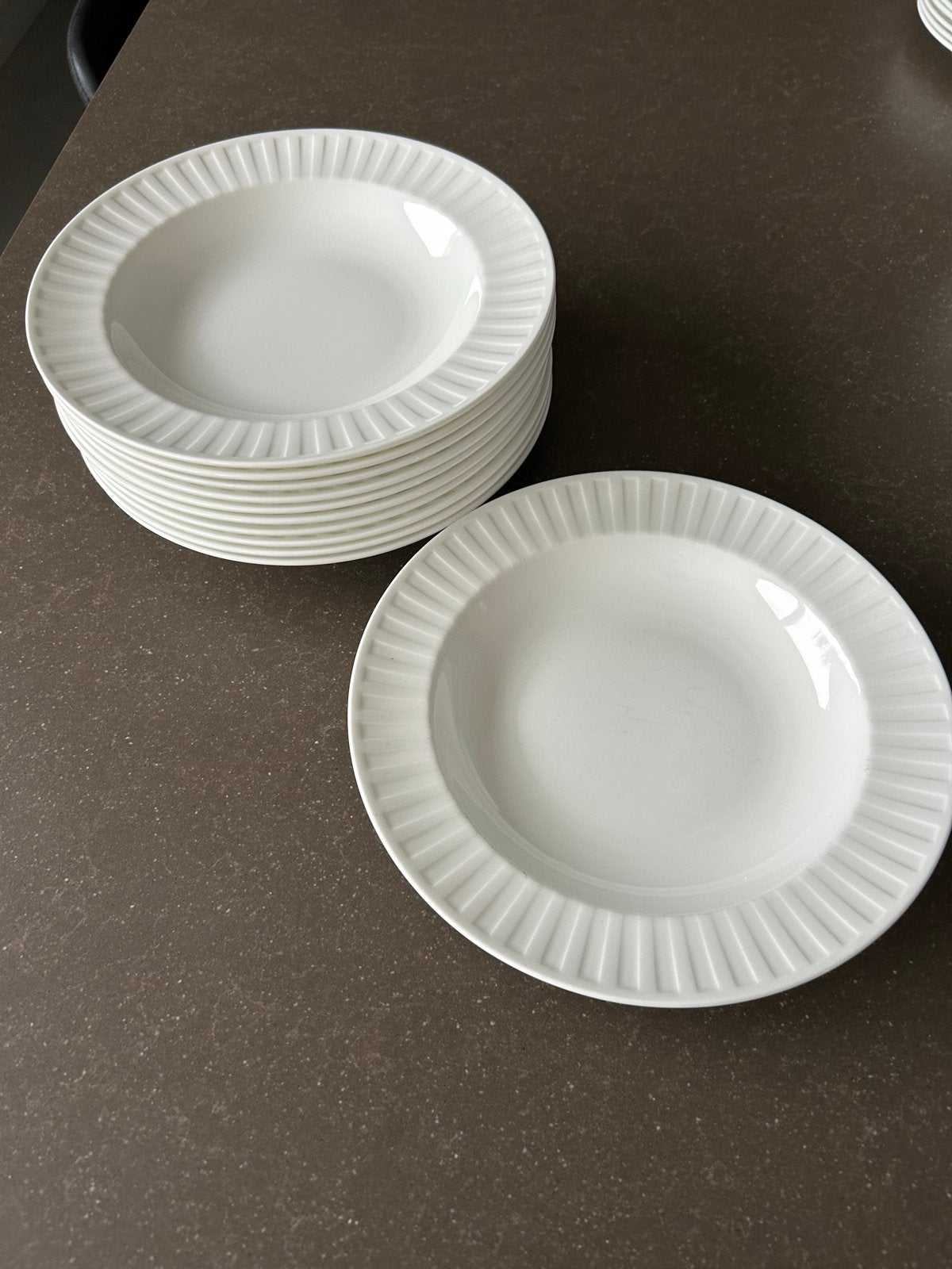 Wedgwood Day and Night Soepborden - 11 stuks, 23 cm, Ophalen, Zo goed als nieuw, Bord(en), Wedgwood