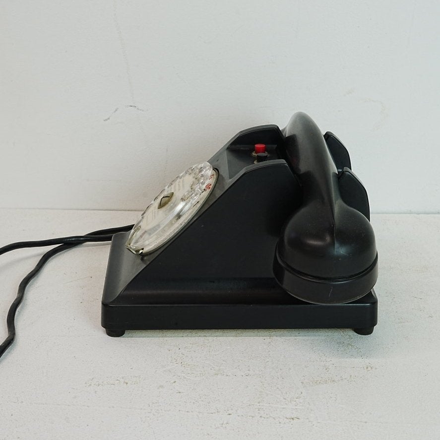 Vintage bakeliet Franse PTT Telefoon met Draaischijf., Telecommunicatie, Ophalen of Verzenden, Gebruikt, Bakeliet