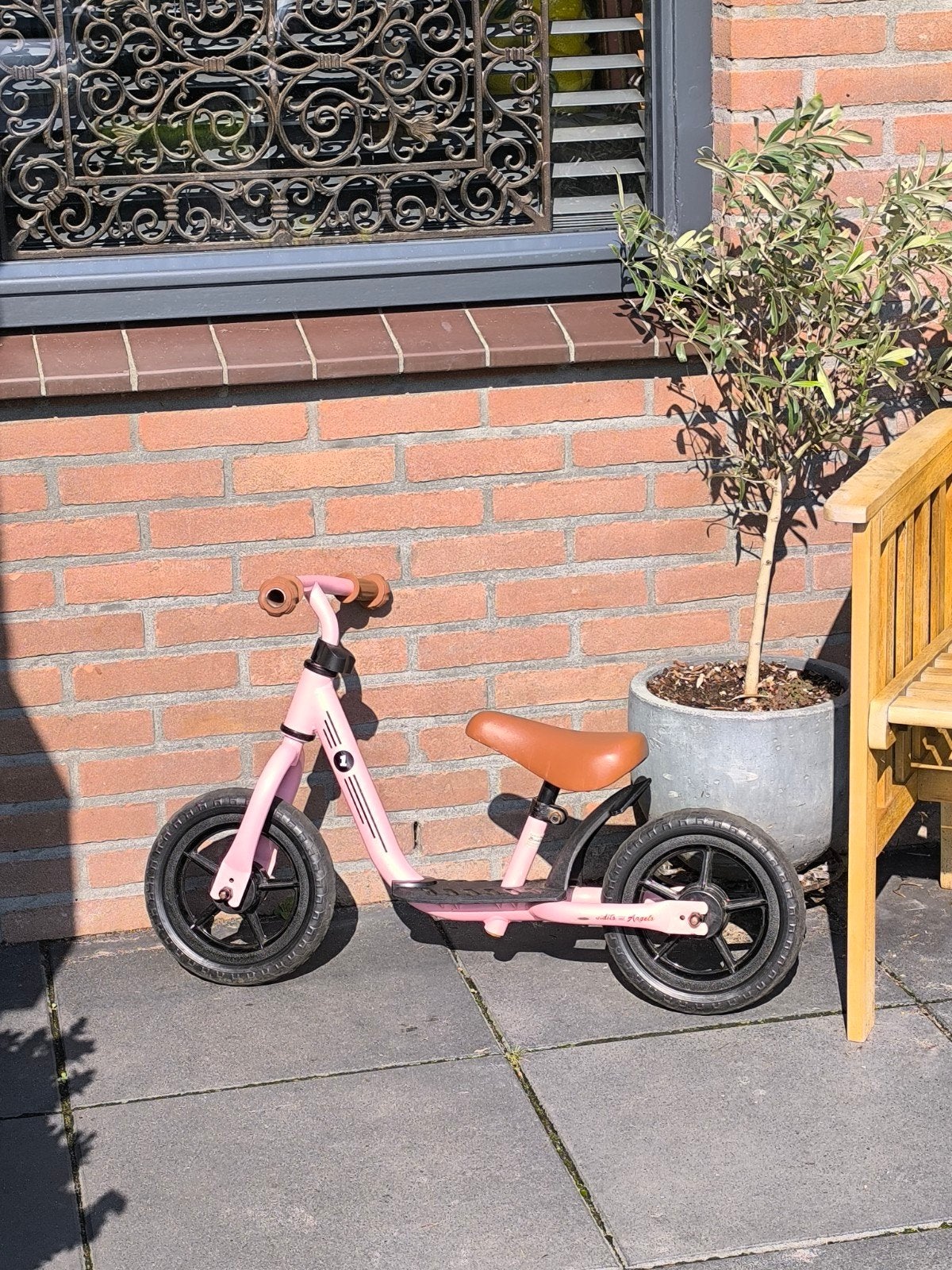 Roze Bandits and Angels loopfiets 1-4 jaar, Ophalen, Gebruikt, Minder dan 16 inch, Bandits and Angels