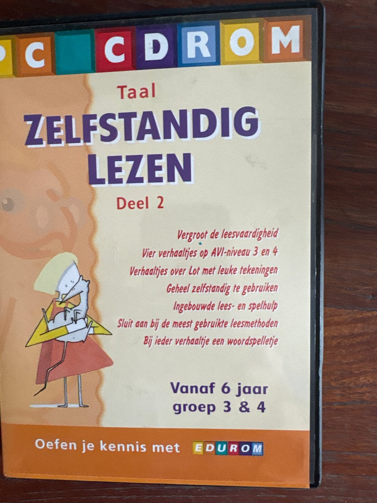 EDUROM Zelfstandig Lezen Deel 2 CD-ROM (6+ jaar), Computers en Software, Educatie- en Cursussoftware, Ophalen of Verzenden, Gebruikt