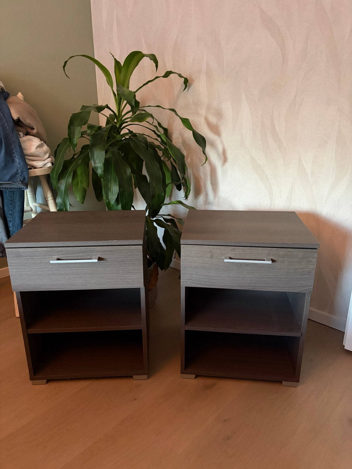 Set van 2 nachtkastjes, Ophalen, Gebruikt, Minder dan 45 cm, Minder dan 55 cm