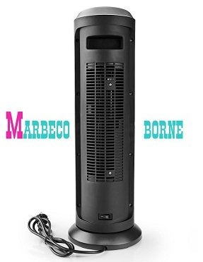 Ventilatorkachel, Wi-Fi Smart Tower, Thermostaat, 1200-2000W, Nedis SmartLife, Zwart, Overige materialen, Nieuw
