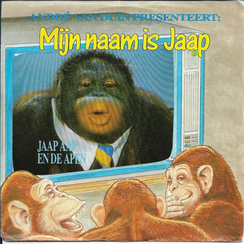 André van Duin - Mijn naam is Jaap, Ophalen of Verzenden, Gebruikt, 7 inch, Nederlandstalig