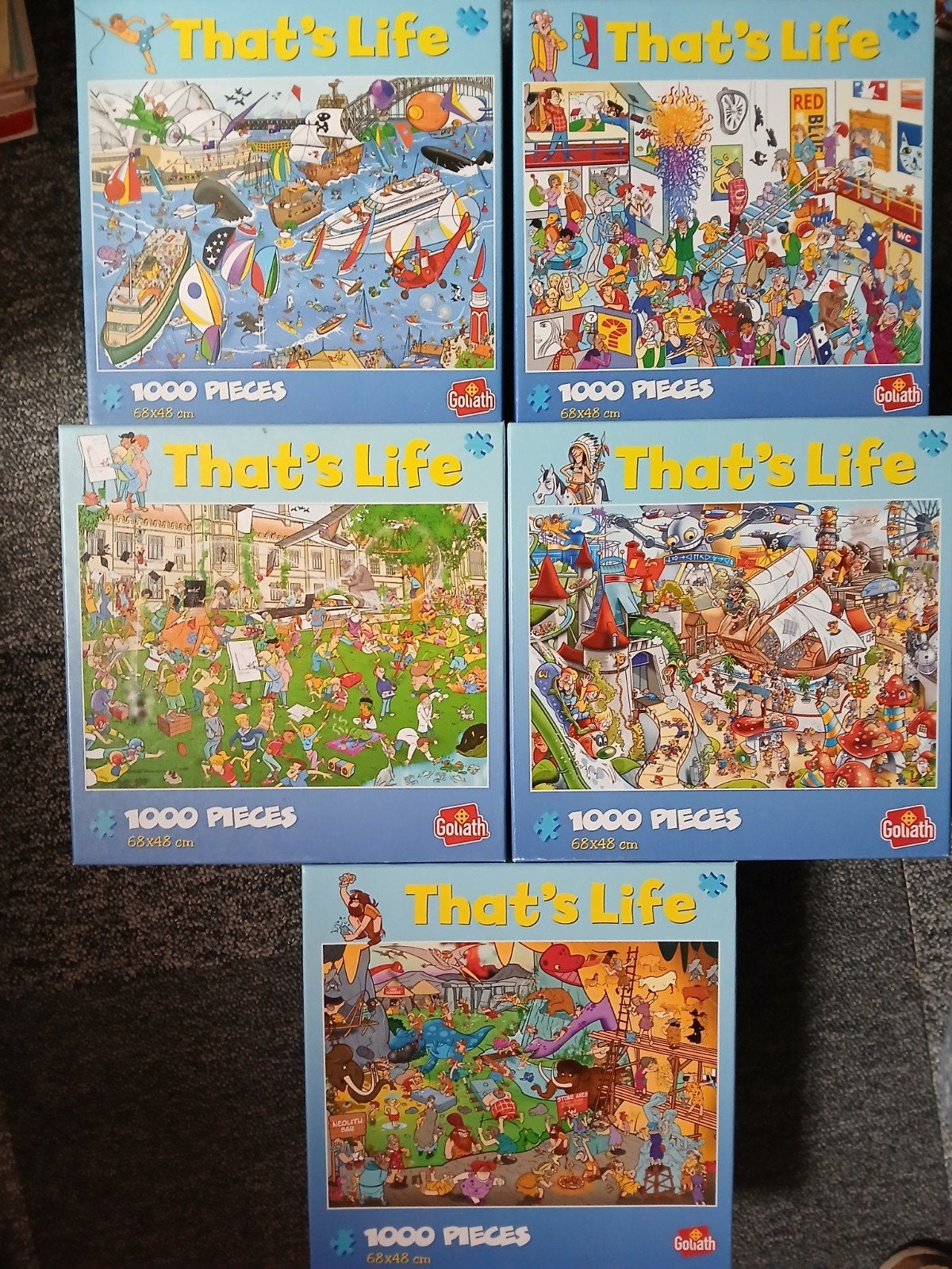 Thats life puzzels, Hobby en Vrije tijd, Ophalen, 500 t/m 1500 stukjes, Zo goed als nieuw