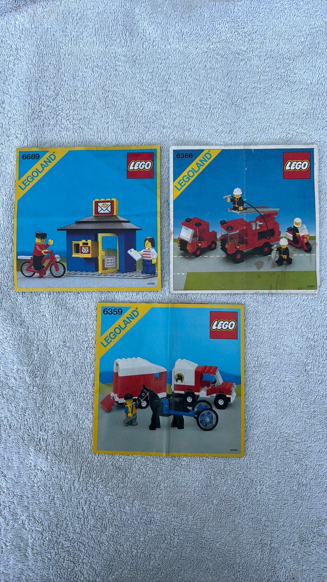 LEGO Legoland instructieboekjes 6689 6359 6366 jaren 80, Gebruikt, Lego, Overige typen, Ophalen of Verzenden