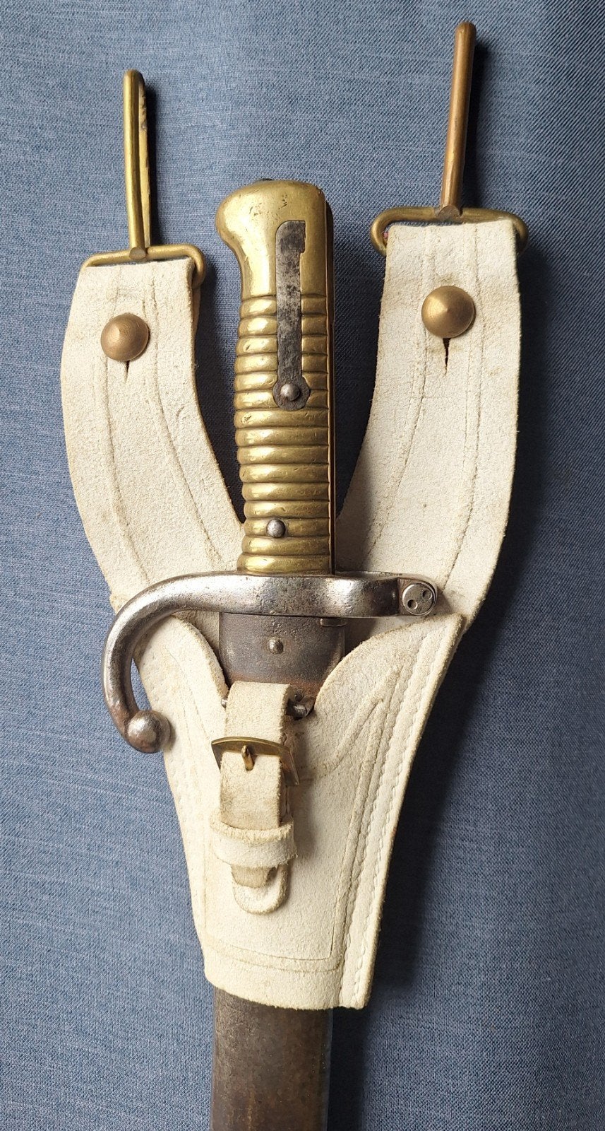 Antieke Franse CHASSEPOT bajonet met schede., Verzamelen, Ophalen of Verzenden, Landmacht, Overige gebieden, Zwaard of Sabel
