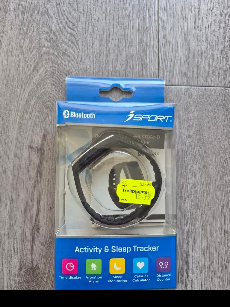 Activity & Sleep Tracker - Nieuw in verpakking, Sieraden, Tassen en Uiterlijk, Activity trackers, Nieuw, Android, Zwart, Ophalen of Verzenden