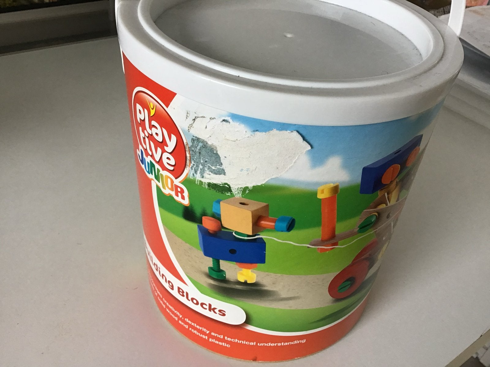 Playtive Junior Bouwblokken - Emmer vol speelplezier, Verzenden, Zo goed als nieuw, Overige merken