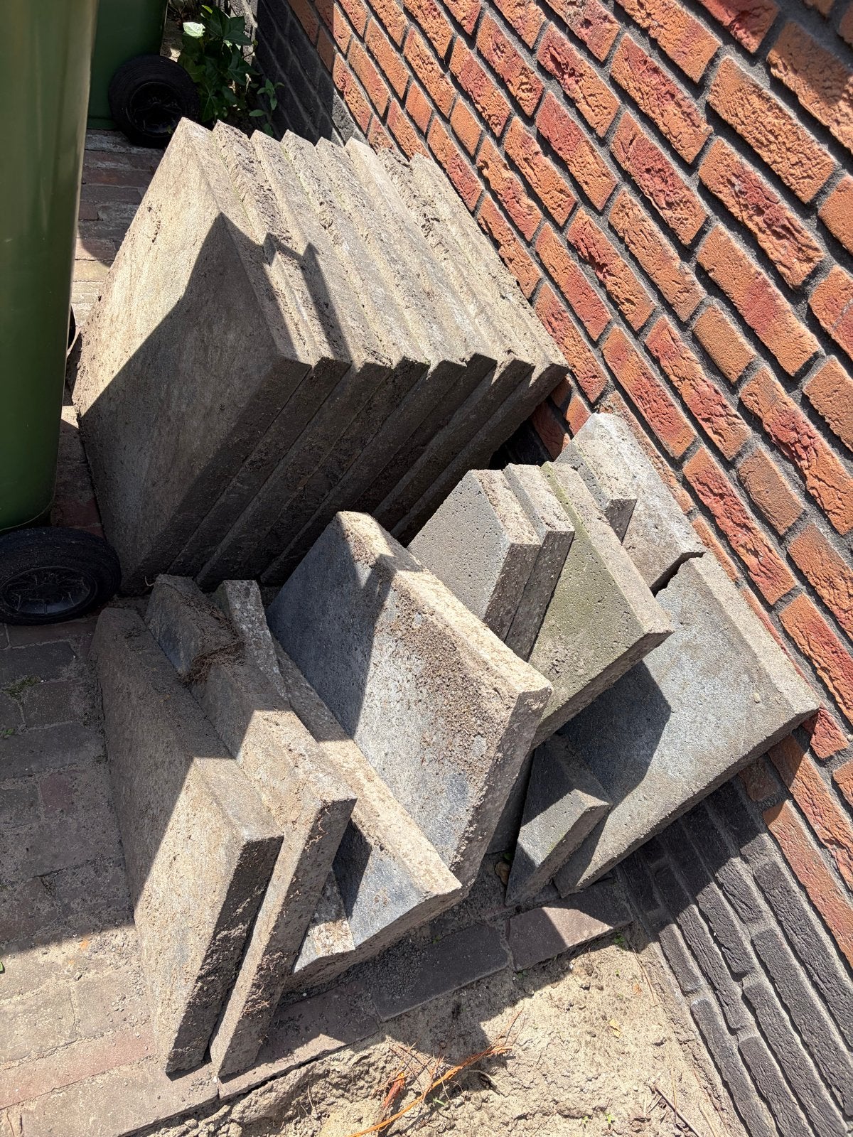 Schellevis tegels 50x50 partij - Gebruikt, Ophalen, Gebruikt, 10 m² of meer, Beton
