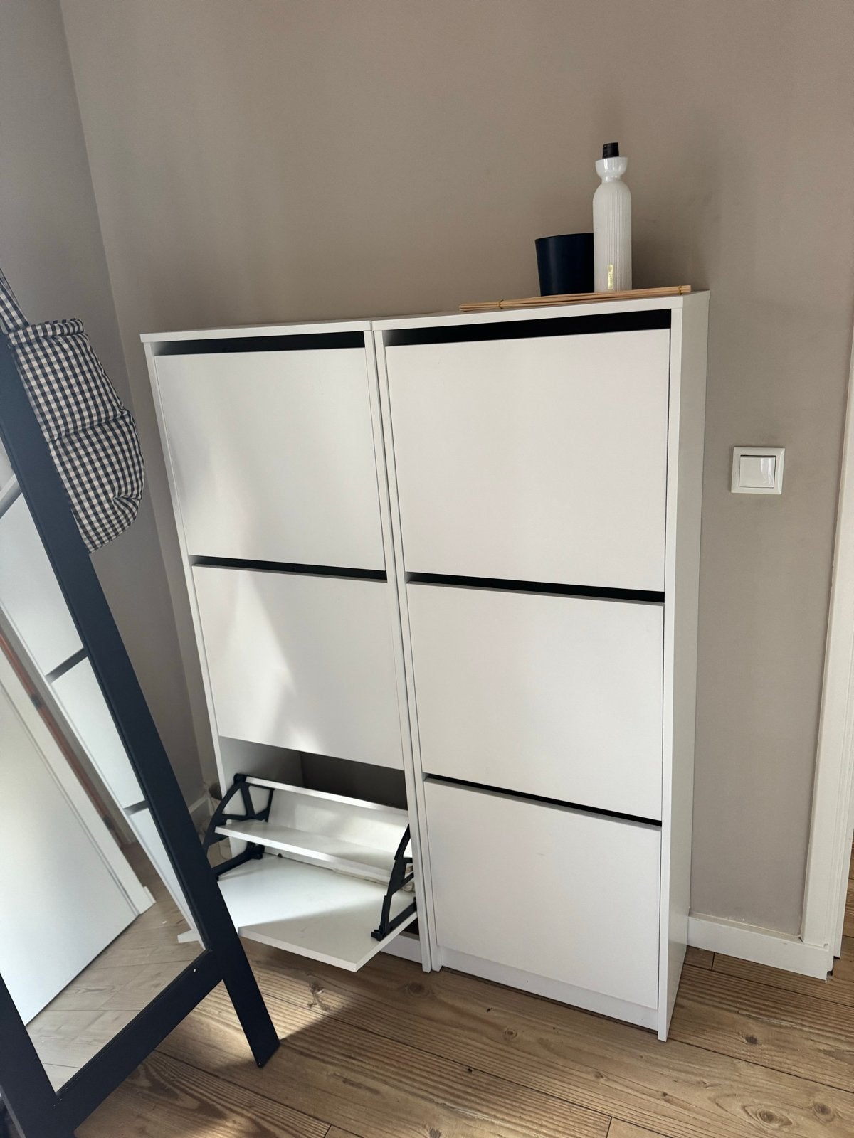 2x IKEA schoenenkast wit met lichte gebruikssporen, Ophalen, Gebruikt