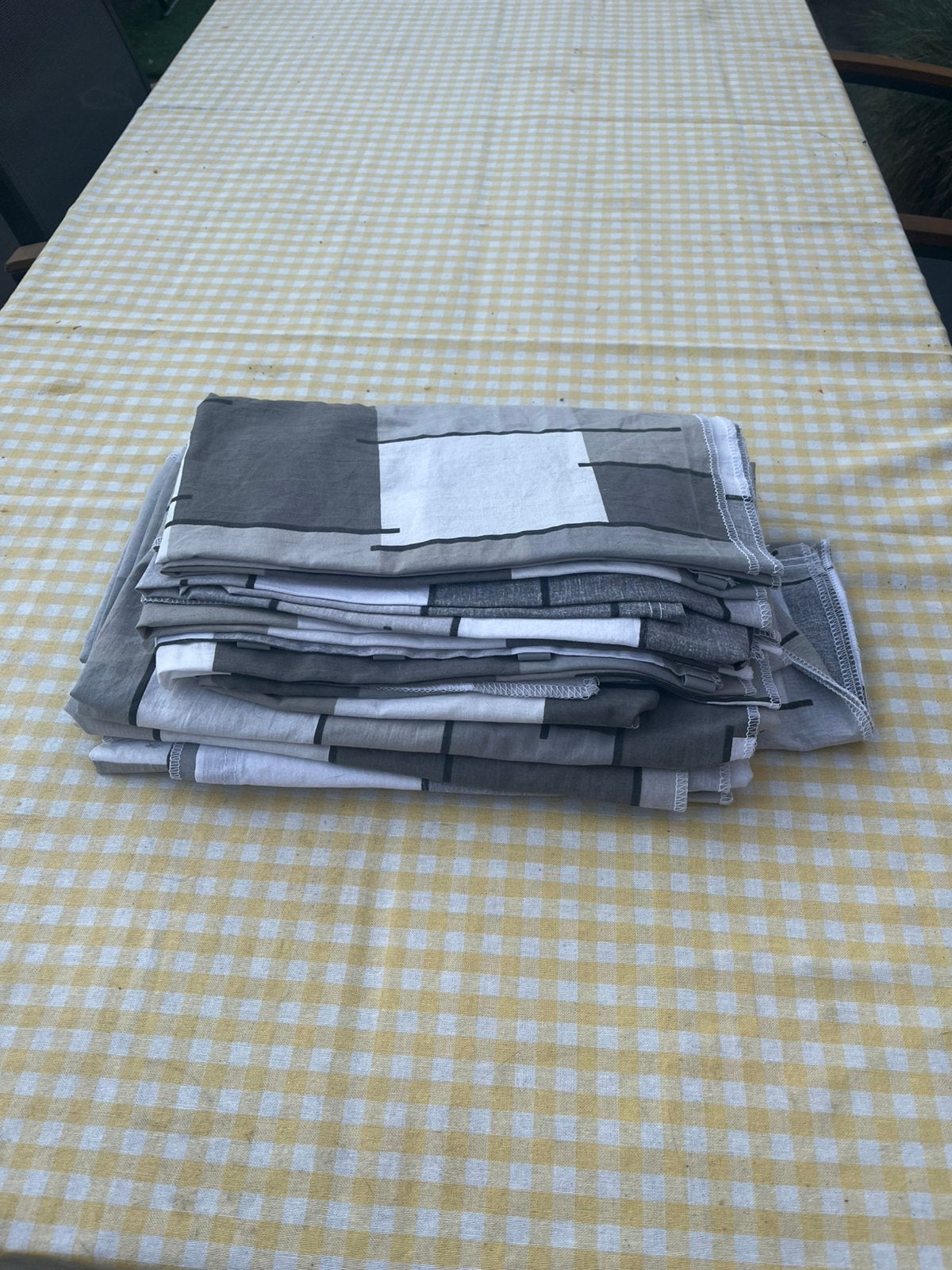 Gordijnen Dorema voortent, compleete zet, Caravans en Kamperen, Caravan accessoires, Ophalen of Verzenden, Zo goed als nieuw