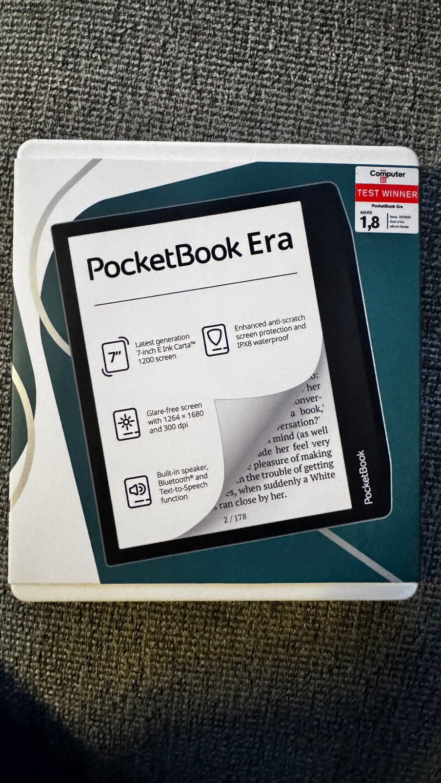 PocketBook 700 Era Silver, Touchscreen, Ophalen of Verzenden, Zo goed als nieuw, 7 inch