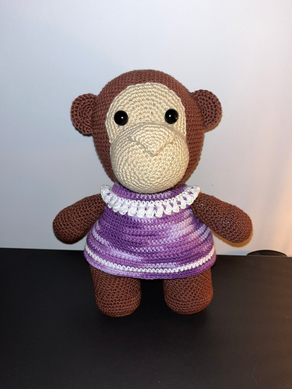 Gehaakte aap 2, Kinderen en Baby's, Speelgoed | Knuffels en Pluche, Overige merken, Nieuw, Ophalen of Verzenden, Middelgroot (20 tot 80 cm)