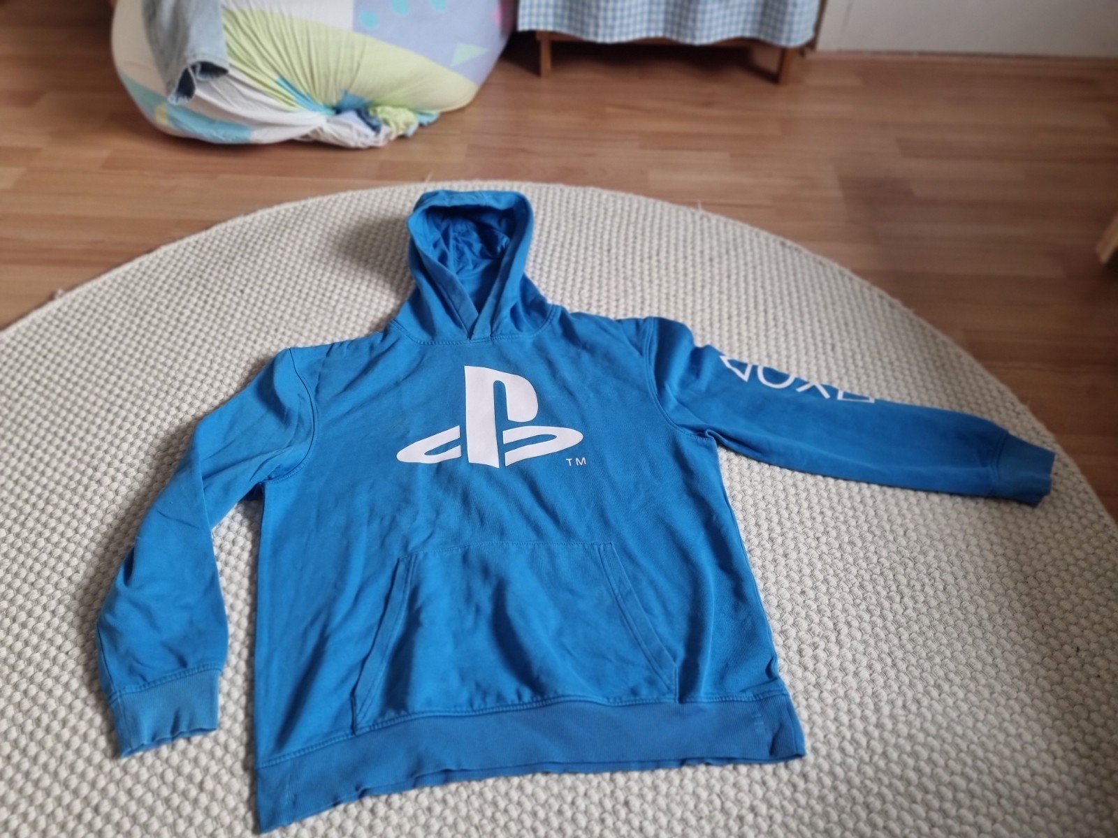 PlayStation Hoodie Heren - Maat M - Blauw, Ophalen of Verzenden, Maat 48/50 (M), Blauw, Gedragen