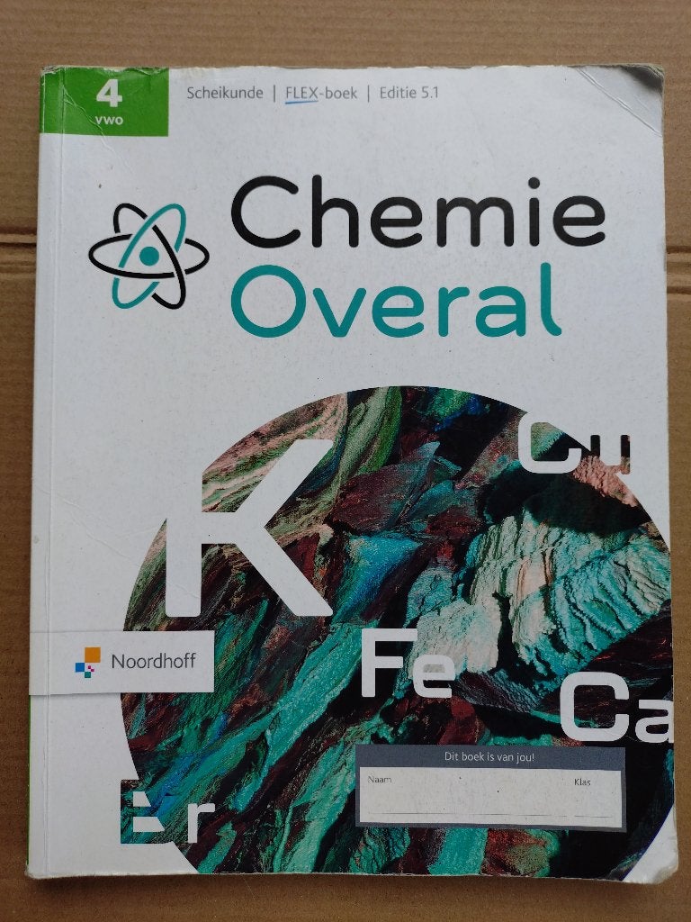 CHEMIE OVERAL - VWO 4 (EDITIE 5.1), Verzenden, Gelezen, VWO, Scheikunde