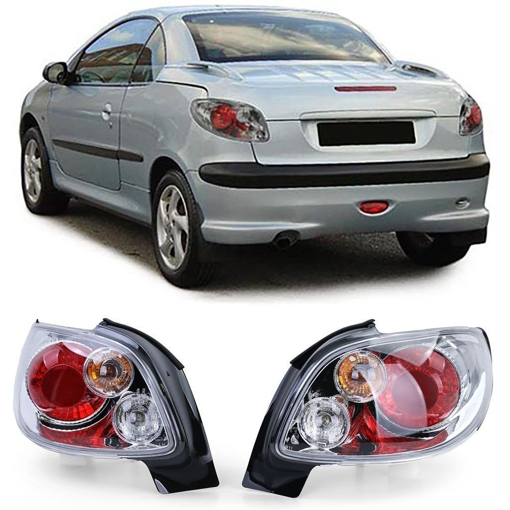 Heldere Achterlichten Peugeot 206 CC Chroom Set Links & Rech, Verzenden, Automotive Parts, A.parts@hotmail.nl, Trasmolenlaan 12 3447 GZ Woerden