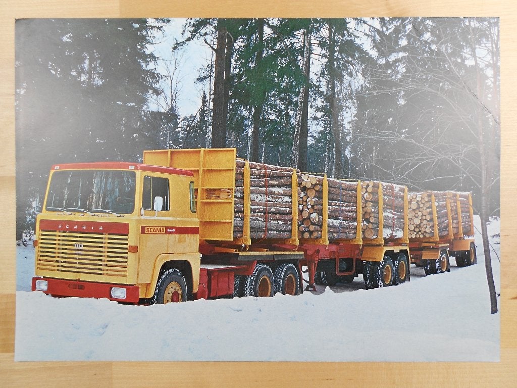 Scania LBT110 1970 Technische Specificatie Brochure LBT 110, Ophalen of Verzenden, Zo goed als nieuw, Overige merken, Scania
