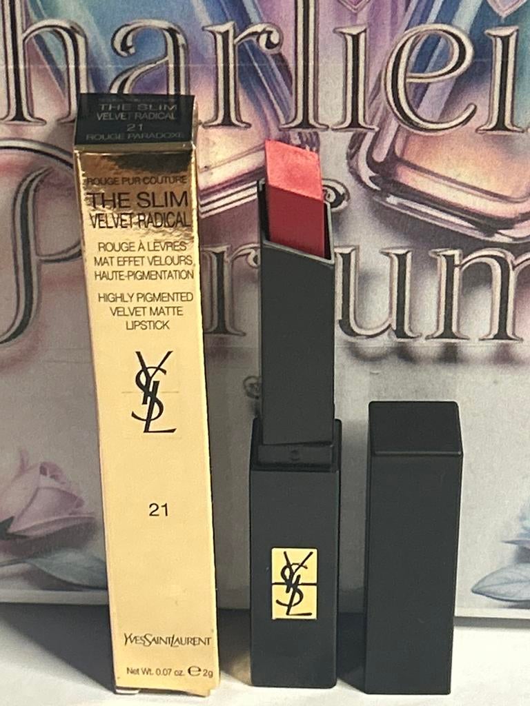 YSL the slim radical velvet matte lipstick~21 rouge paradoxe, Ophalen of Verzenden, Nieuw