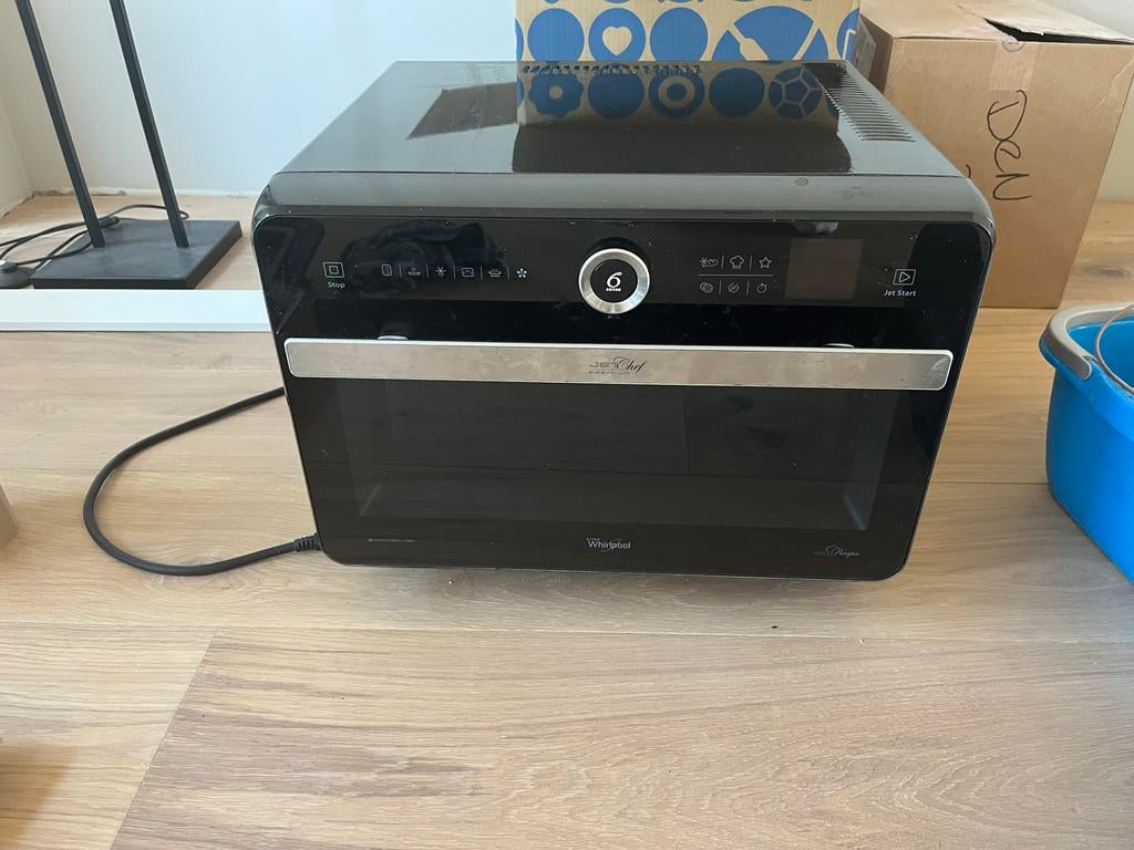 Whirlpool Magnetron met diverse functies - Zwart, Witgoed en Apparatuur, Magnetrons, Ophalen, Combimagnetron, Gebruikt, Crisp