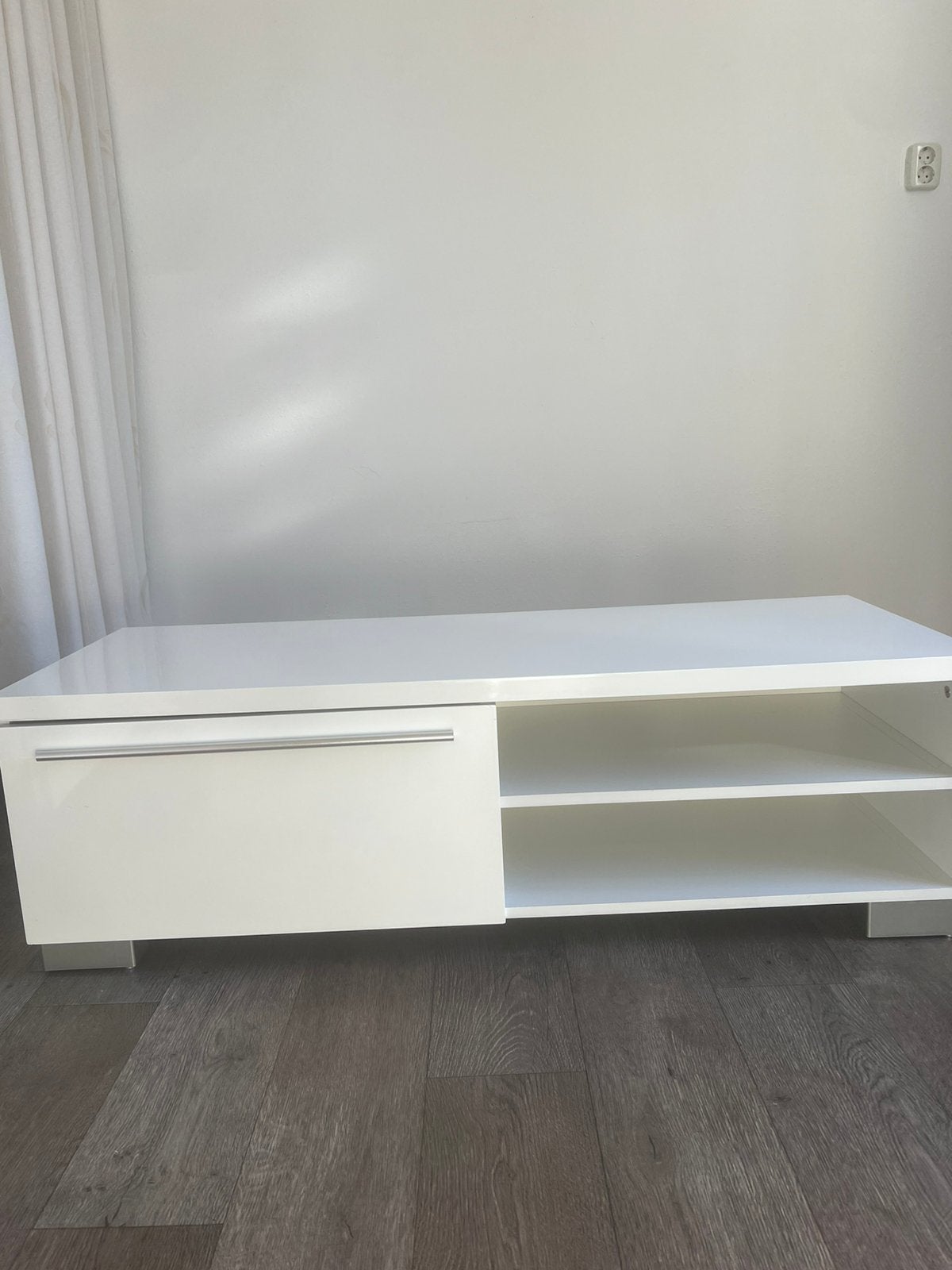 Tv meubel , wit, Ophalen, Zo goed als nieuw, 25 tot 50 cm, Minder dan 100 cm