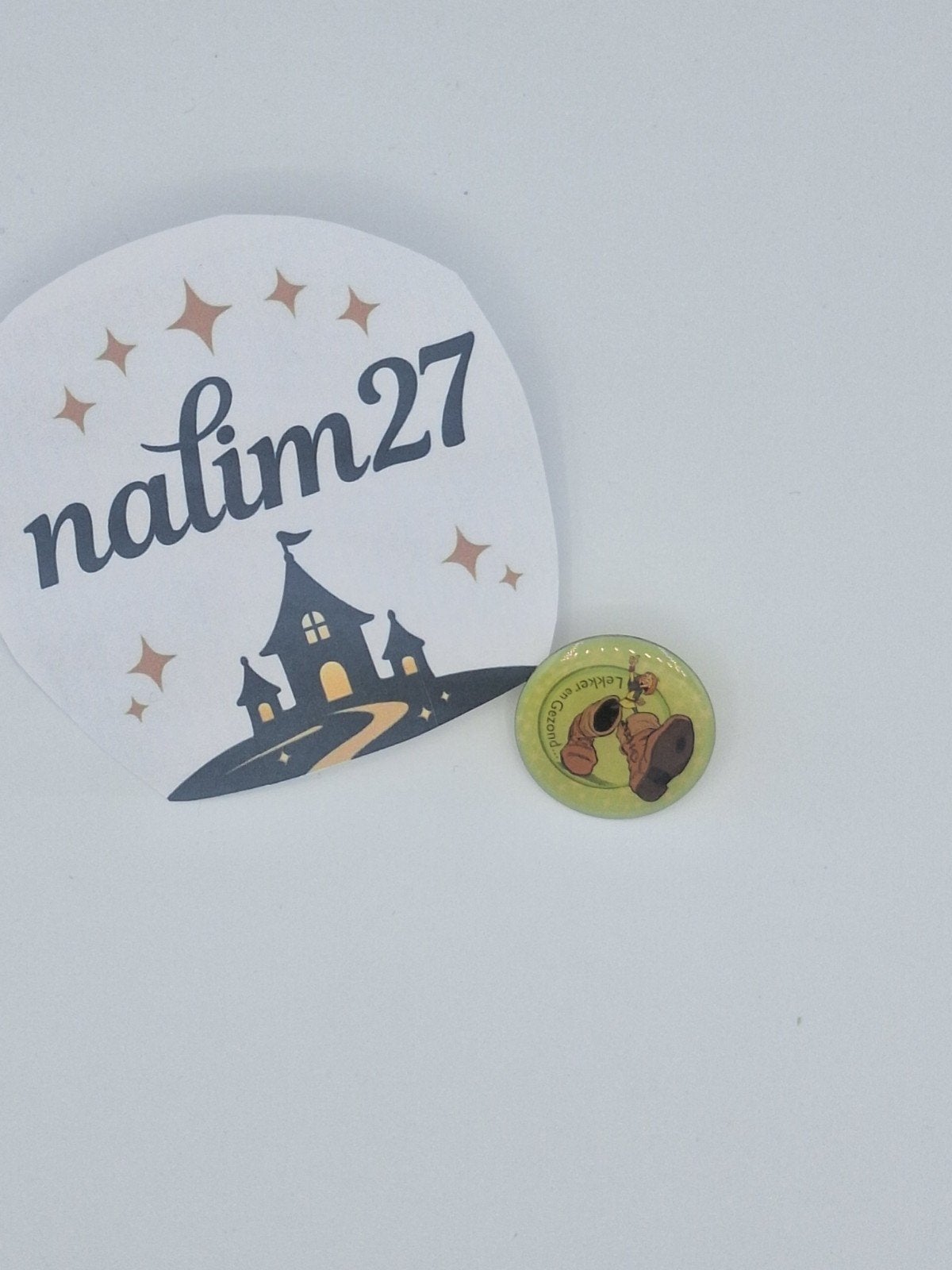 efteling lekker em gezond pin, Ophalen of Verzenden, Button of Speldje