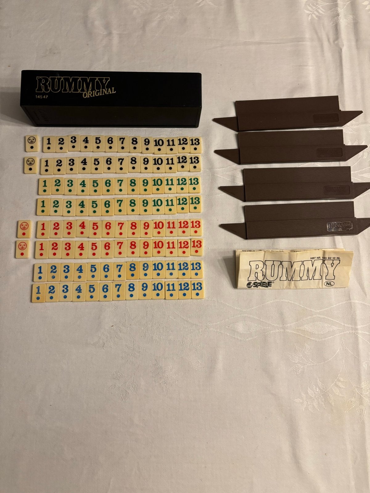 Rummy Original Bordspel - Compleet Peri Spiele set!, Drie of vier spelers, Ophalen of Verzenden, Gebruikt, Reisspel