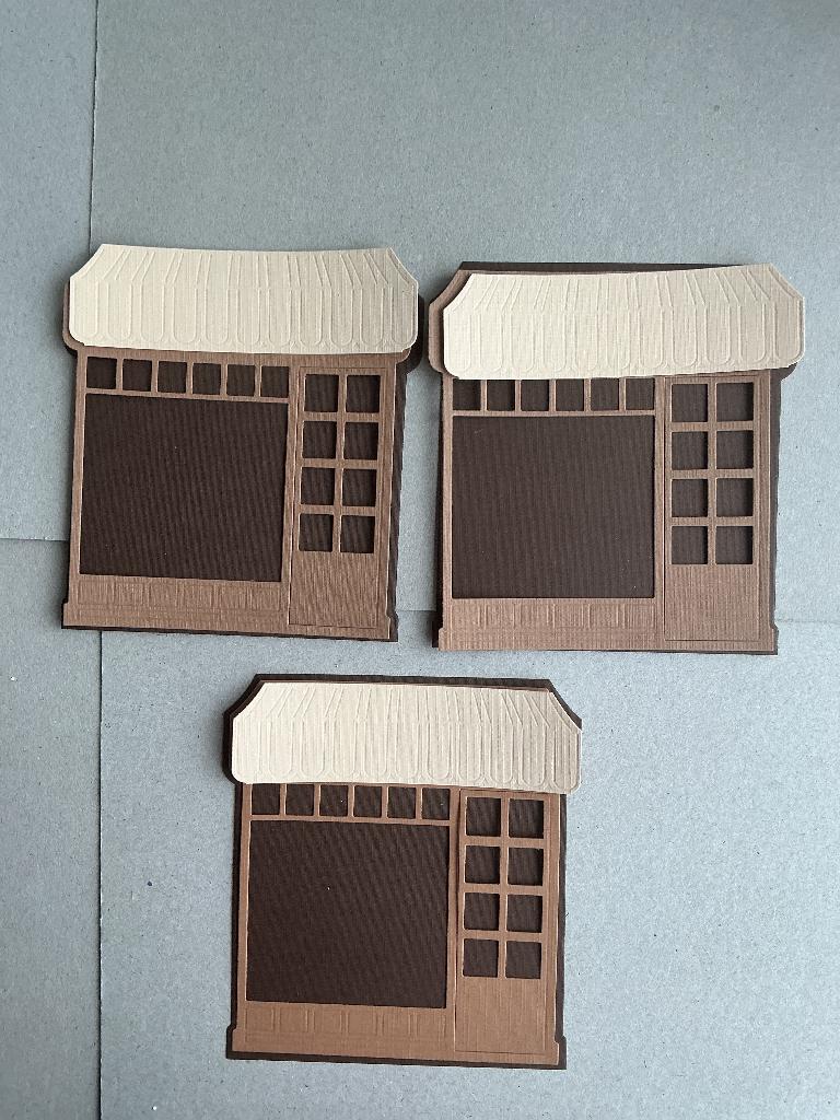 Setje 3 “winkel” stansjes, Hobby en Vrije tijd, Ophalen of Verzenden, Nieuw, Overige thema's, Overige typen