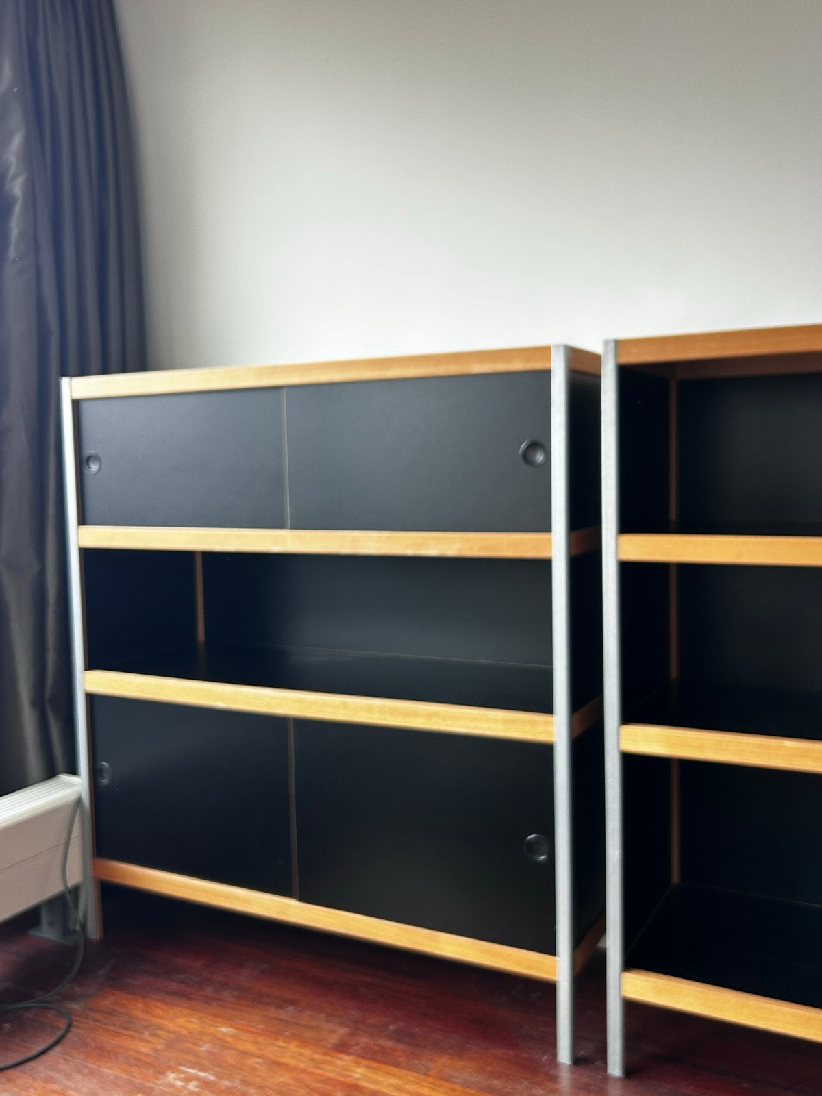 Boekenkasten met Schuifdeuren 2x 42diepx110hoogx120breed, Ophalen, Gebruikt, 100 tot 150 cm, 25 tot 50 cm