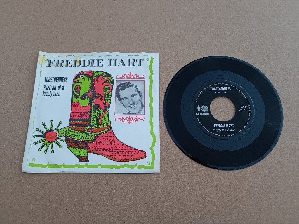 Single: Freddie Hart - Togetherness (1967), Cd's en Dvd's, Verzenden, Gebruikt, 7 inch, Pop