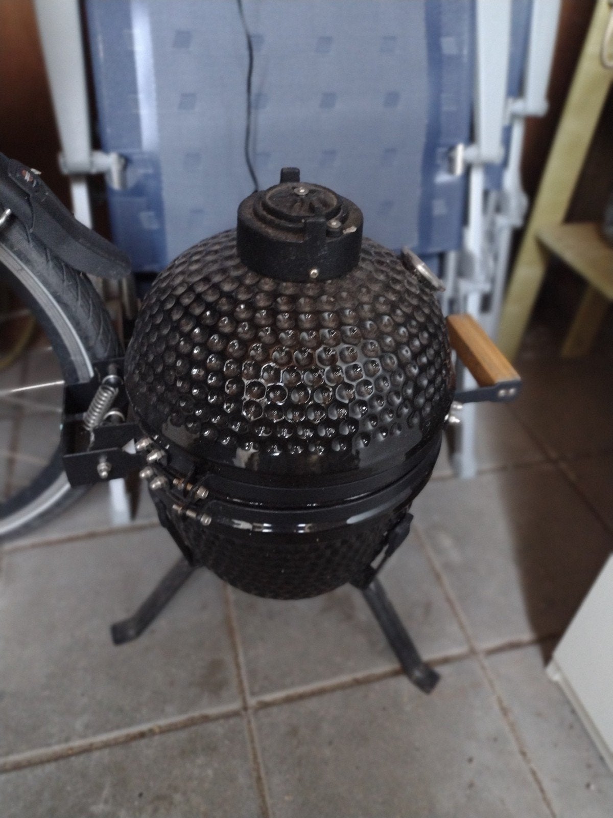 barbecue egg, Ophalen, Zo goed als nieuw