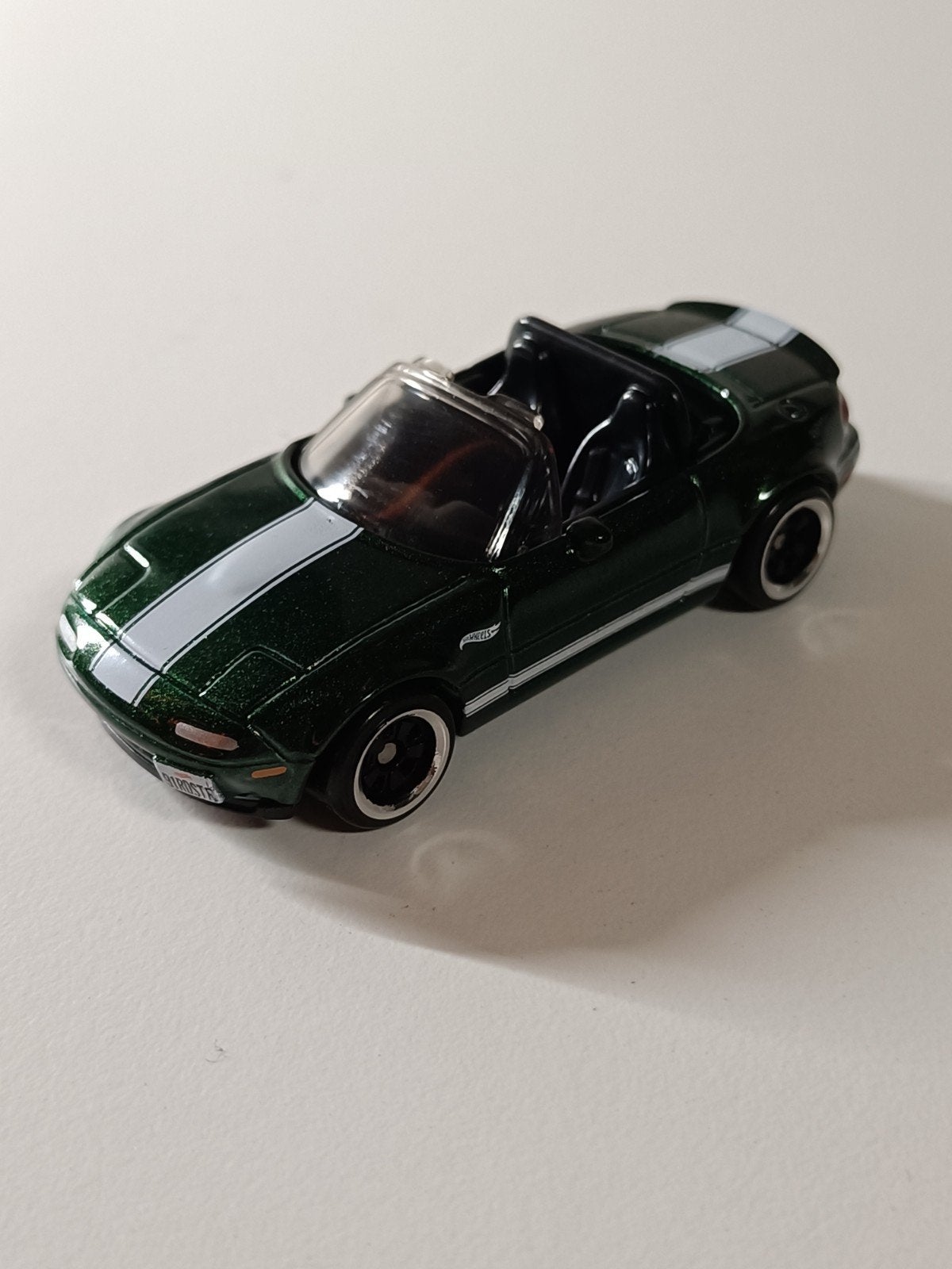 Hot Wheels Mazda MX-5 Miata Groen met Witte Strepen, Ophalen of Verzenden, Zo goed als nieuw, Auto