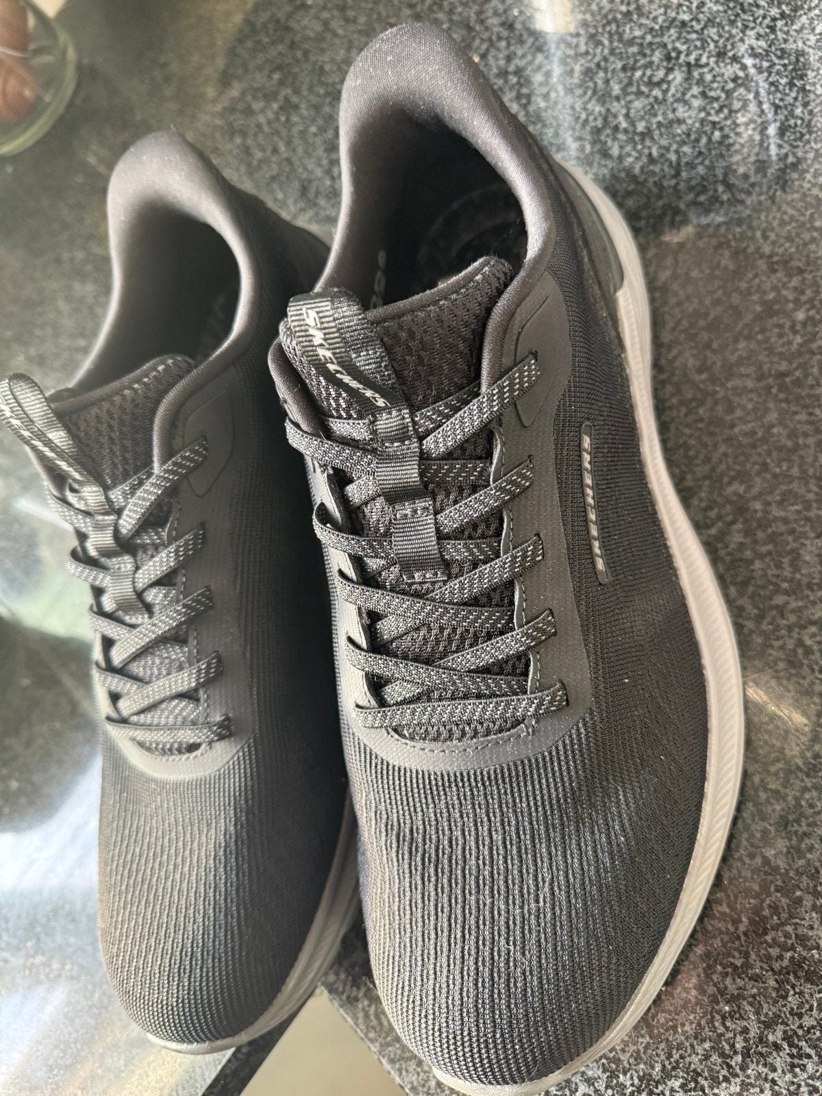 Skechers Garner heren Slip-ins zwart maat 43 -NIEUW-, Verzenden, Zwart, Nieuw, Sneakers of Gympen