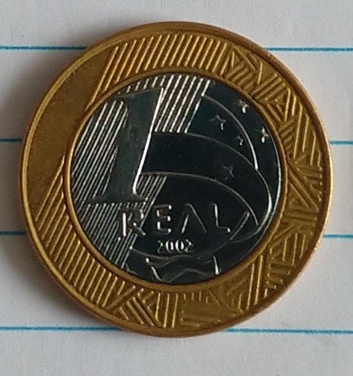 Brazilie munt,  1 real 2002, volgnr 36.1, Ophalen of Verzenden, Zuid-Amerika, Losse munt