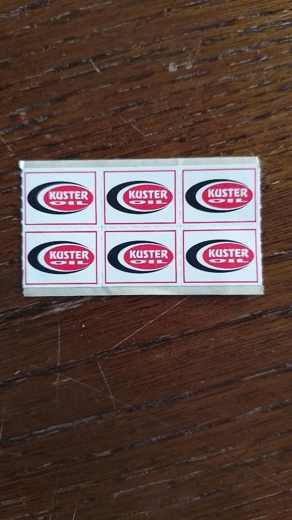 6 spaarzegels Kuster Oil, Hobby en Vrije tijd, Spaarzegeltjes, Verzenden, Winkel, Super of Benzinepomp, Zegels, Bonnen of Punten