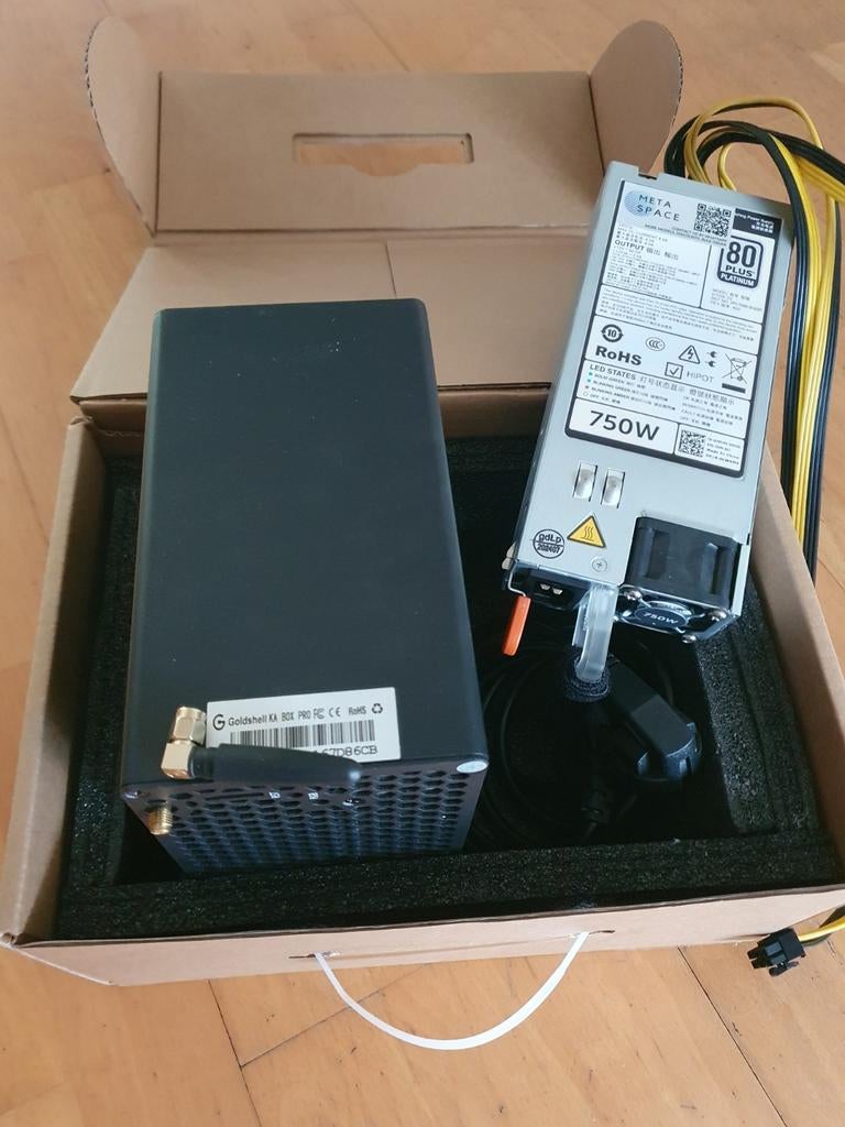 Goldshell KA Box Pro - Nieuw/Weinig Gebruikt Crypto Miner, Verzenden, Zo goed als nieuw
