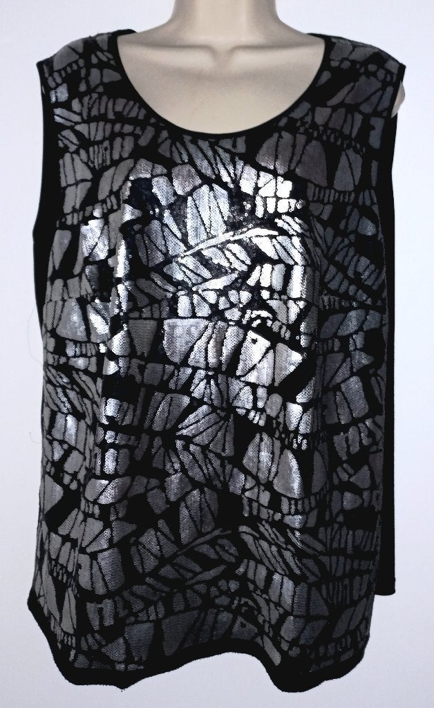 Erfo top maat 44/46, Ophalen of Verzenden, Zo goed als nieuw, Zwart, Shirt of Top