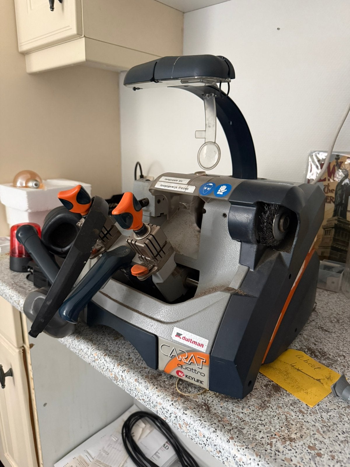 Keyline Carat Quatro sleutelmachine, Ophalen