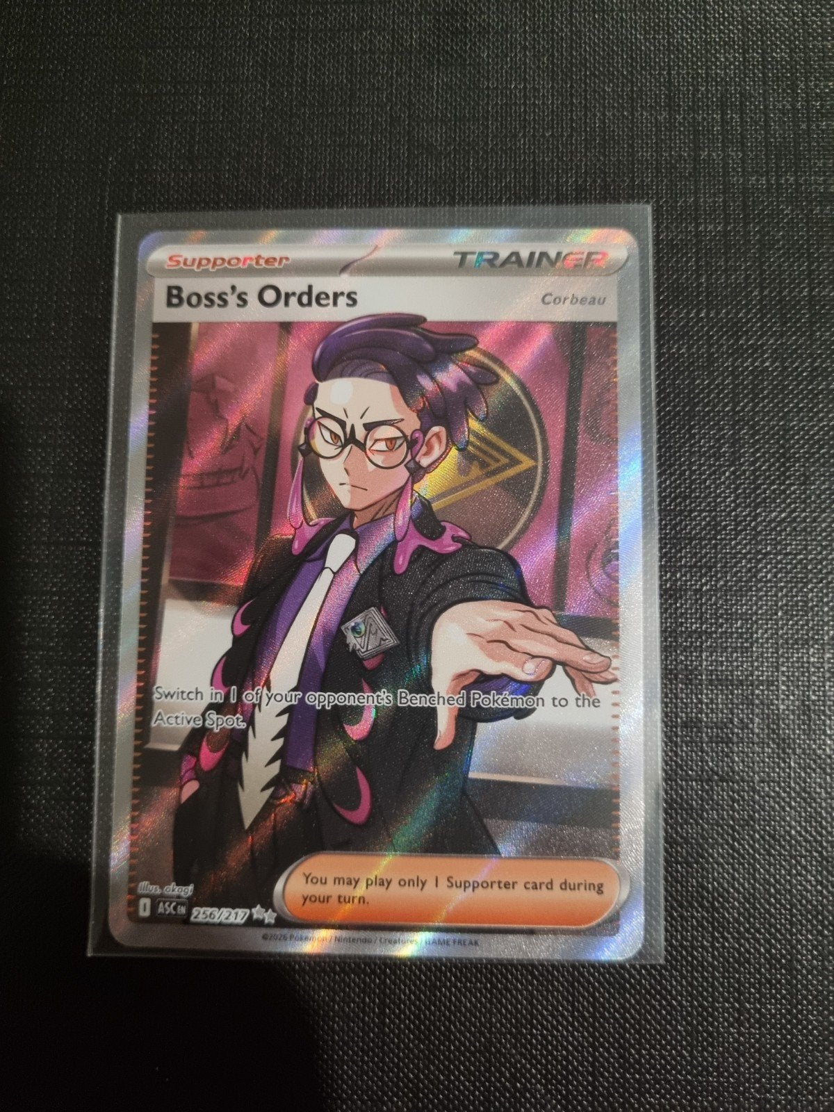 Pokemon Boss's Orders 256/217 "SR" Ascended Heroes (Mint), Ophalen, Zo goed als nieuw